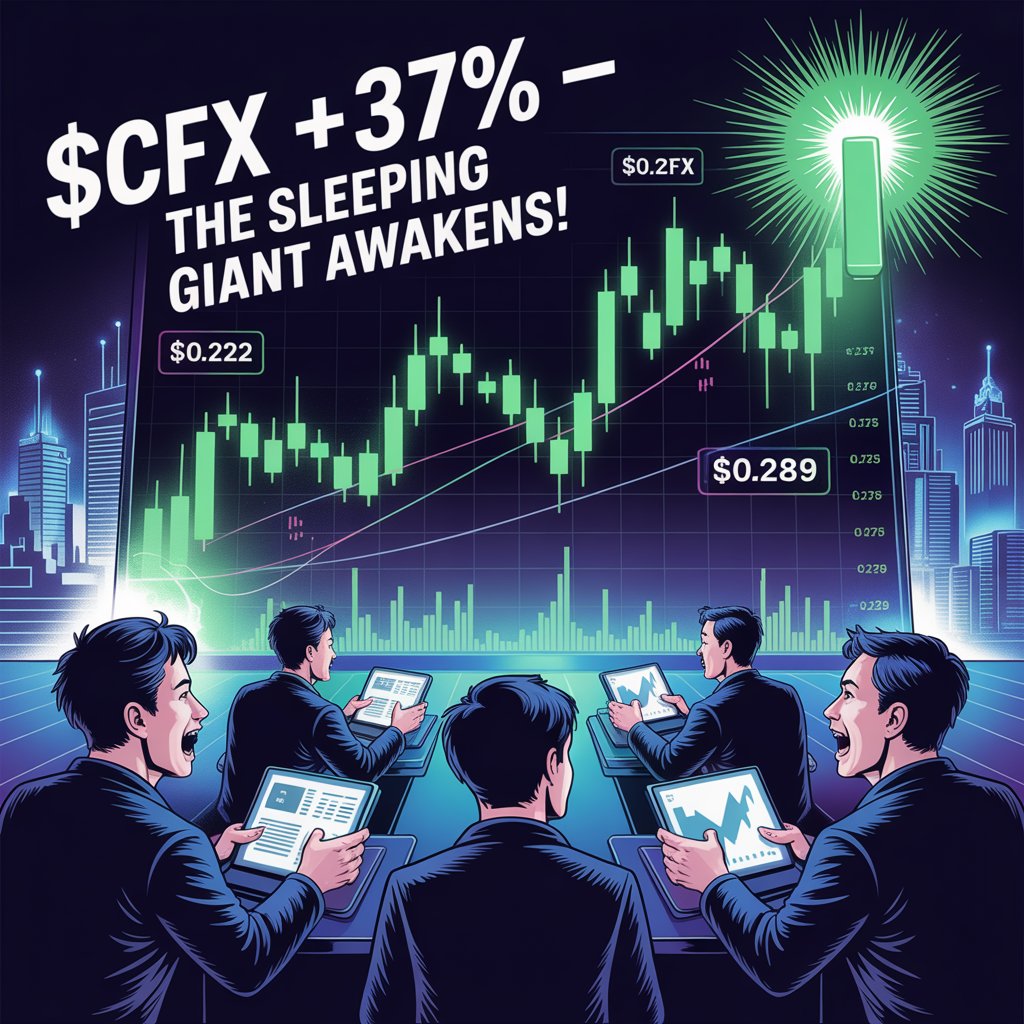 🚀 Conflux ($CFX) Ignites with +37% Surge — The Sleeping Giant Awakens!