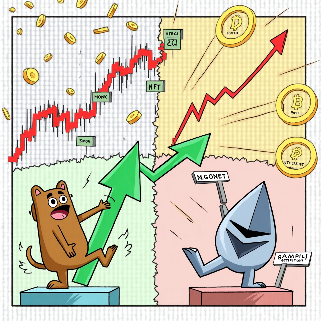 Meme Coins Lead the Decline as Crypto Market Sees Sector Divergence on July 15