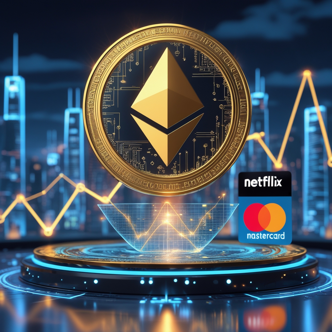 Ethereum Surges to $4,350, Overtakes Netflix and Mastercard in Market Value