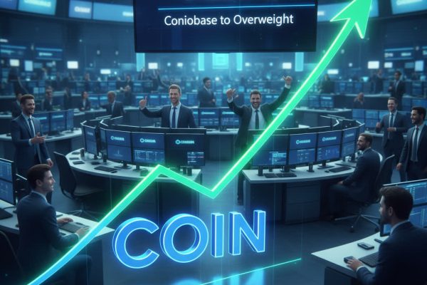 Coinbase Stock Soars After JPMorgan Upgrades Rating to Overweight